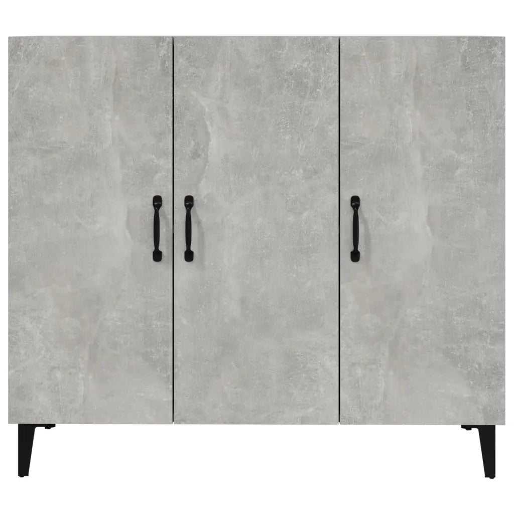 Credenza | Madia | Buffet da pranzo | Armadio da pranzo Grigio Cemento 90x34x80 cm in Legno Multistrato