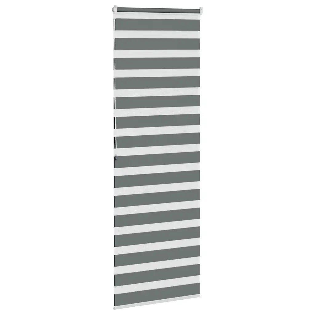 vidaXL Tenda a Rullo Zebra Larghezza Tessuto 75,9 cm Poliestere