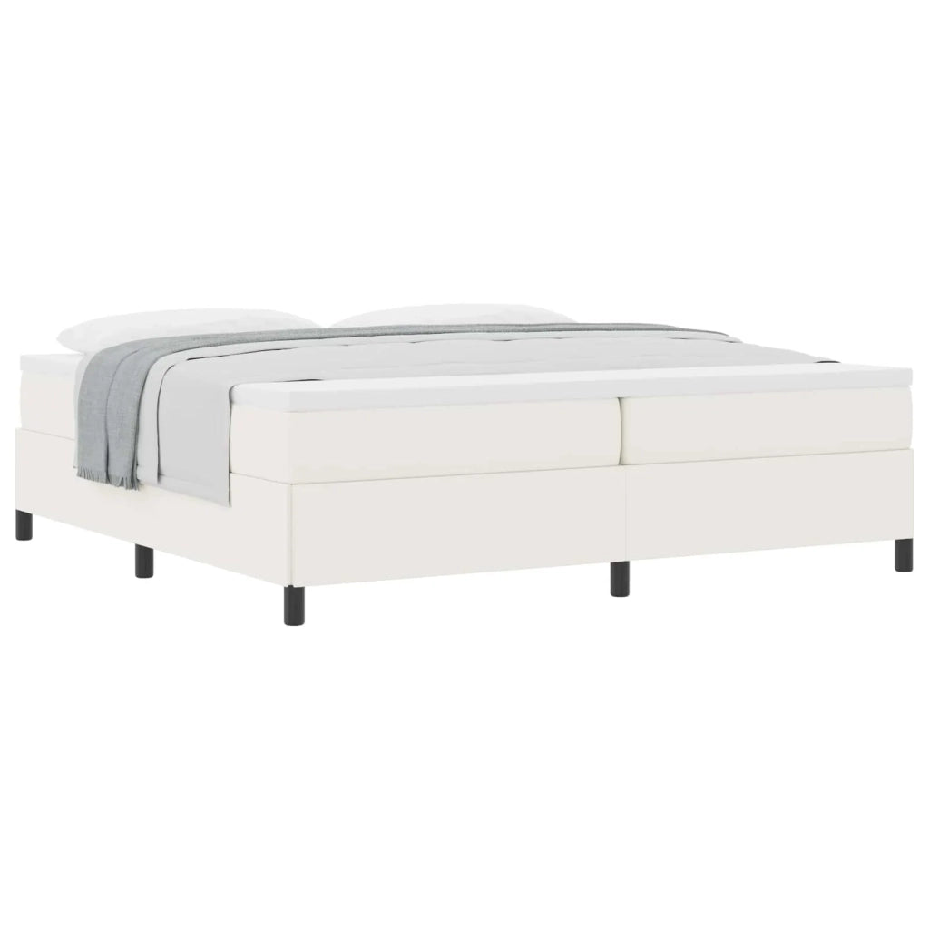 Letto a molle Crema 200 x 200 cm Tessuto in Cords 42006989