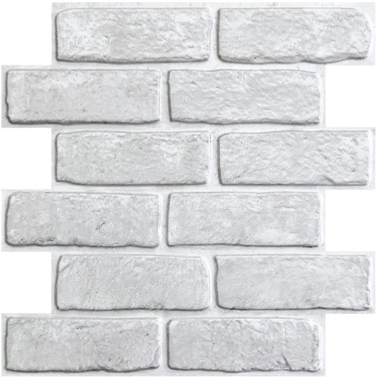 Pannelli per parete 3D con finitura autoadesiva in pietra, 10 pezzi, rivestimento per parete autoadesivo con finitura in pietra, pannelli per parete 3D in PVC per decorazione di pareti interne, 30 x 30 CM, impermeabili