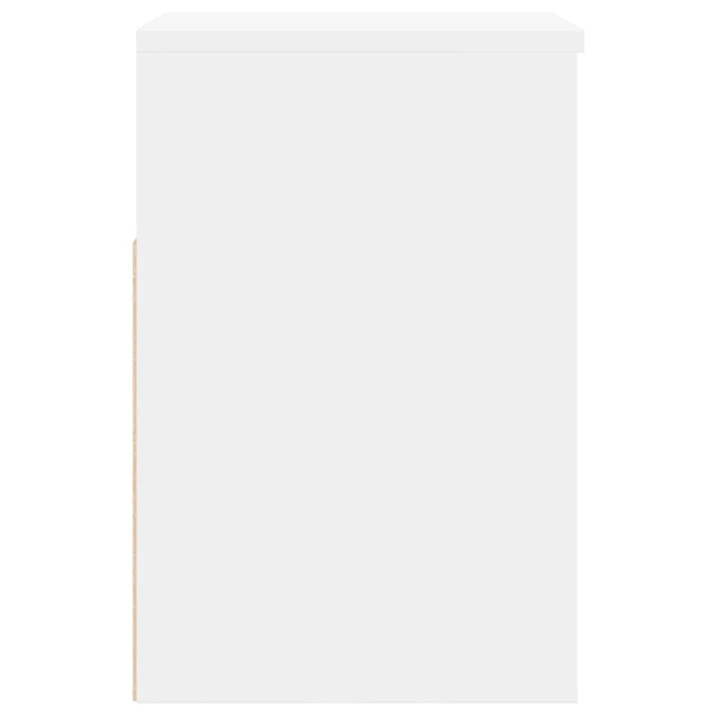 Panca portascarpe/stivali cassettiera scaffale mobiletto portaoggetti per ingresso 60 x 30 x 45 cm legno ingegnerizzato bianco 02_0022889