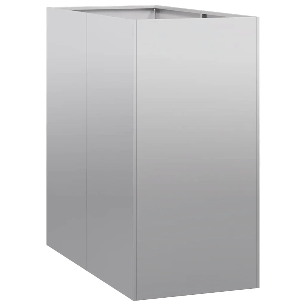 Fioriera | Cassetta per fiori | Vaso 40x80x80 cm in Acciaio Zincato