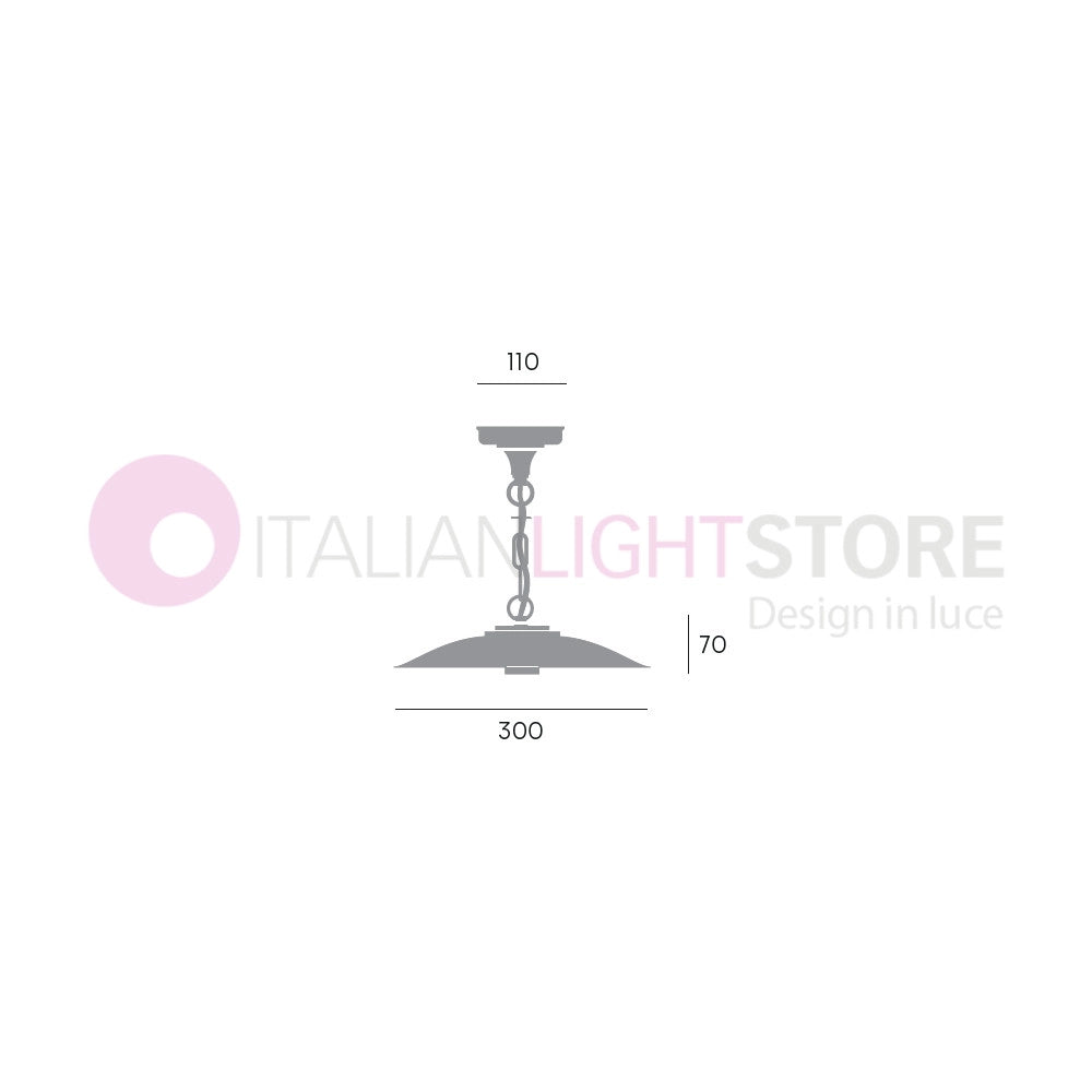 ANTIQUE Sospensione Piatto D.30 per Esterni Design Tradizionale