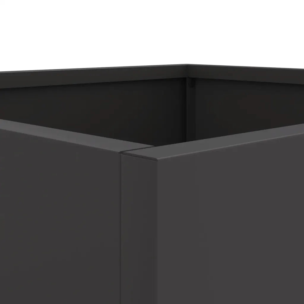 Fioriera Nera 32x29x75 cm in Acciaio 841571