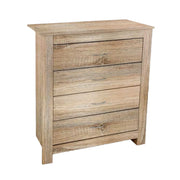 CASSETTIERA DA ARREDO CON 4 CASSETTI 79X38X102 CM COLORE ROVERE