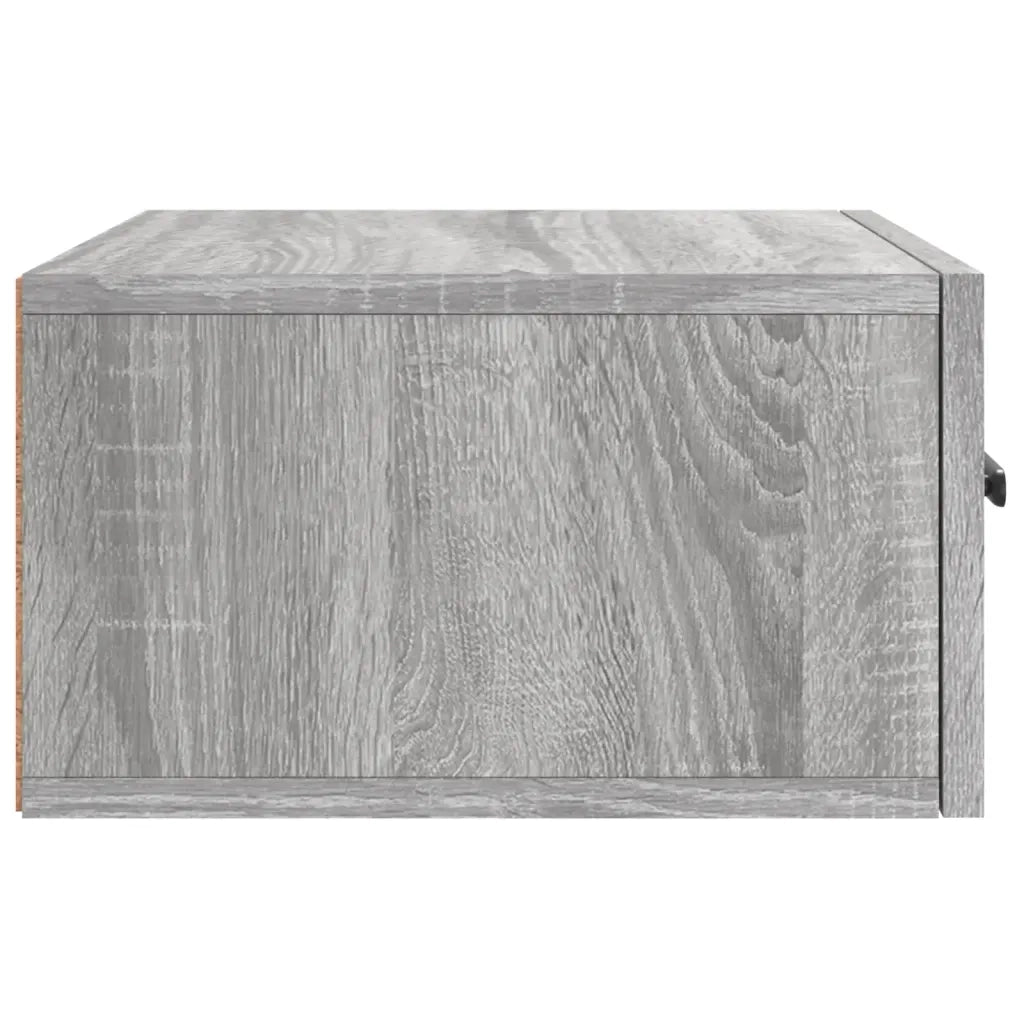 Comodino a Muro Grigio Sonoma 35x35x20 cm 829848