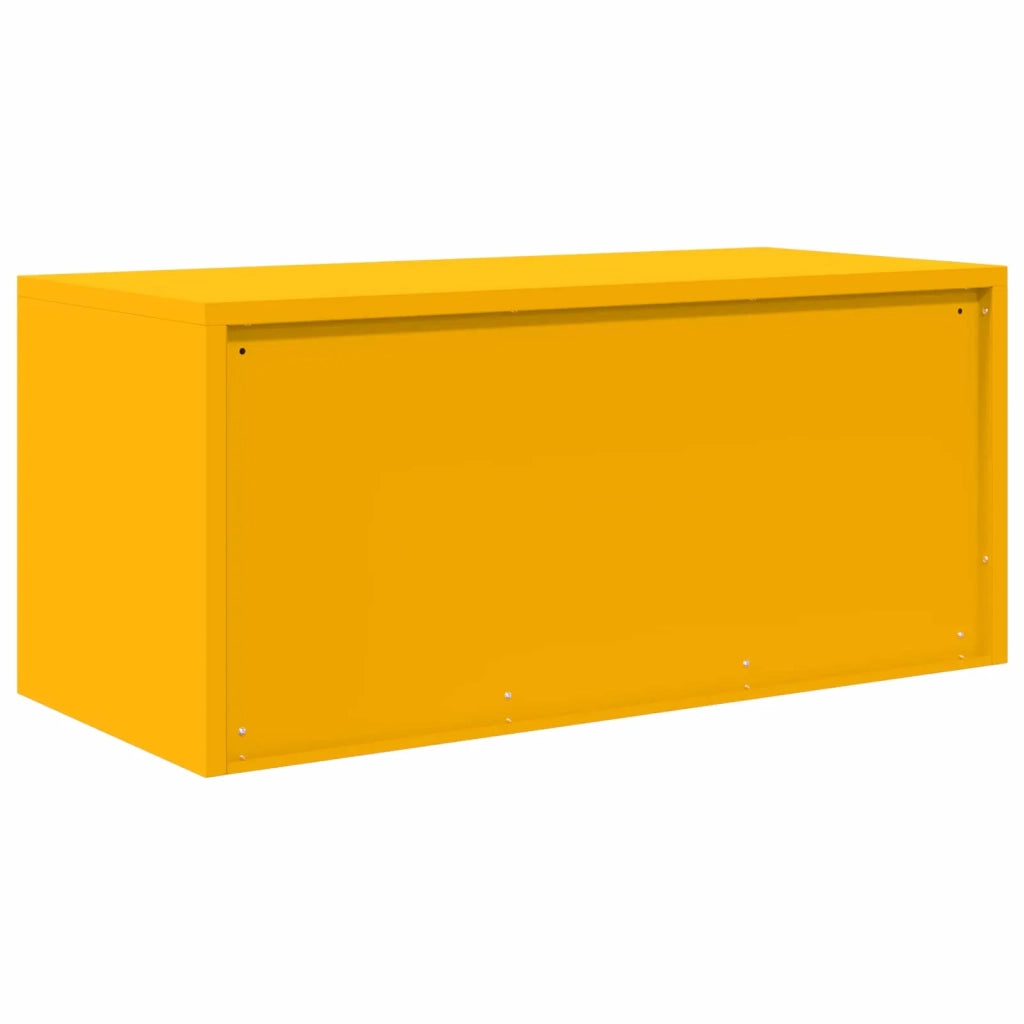 Armadio Giallo senape 90 x 40 x 40 cm Acciaio 891631