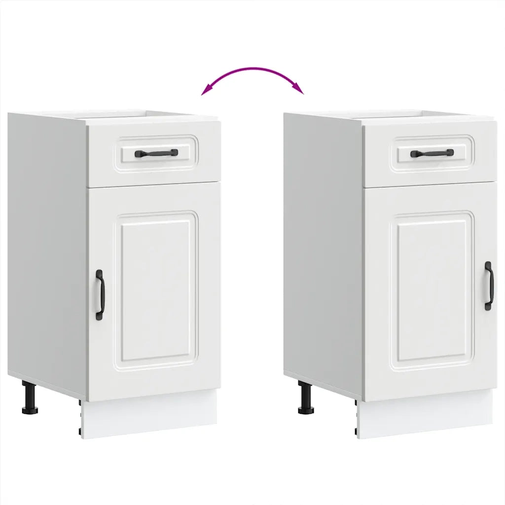 Base da Cucina Kalmar Bianco in Legno Multistrato 853467