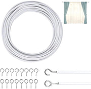 Cavo di tenda Bianco 6 m - Corda per tenda - Tendenze - Cavi per tende - Tende da doccia - Resistente e duraturo