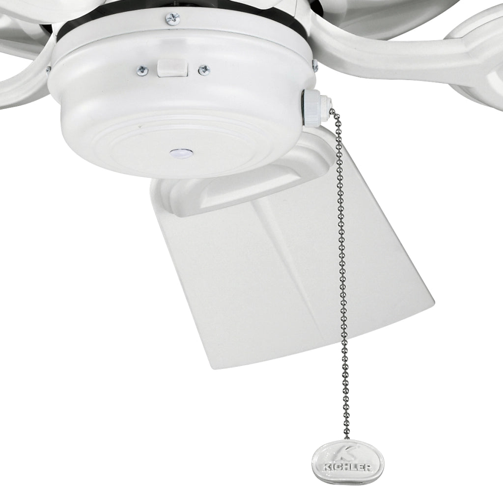 Ventilatore da soffitto Kichler Kevlar bianco opaco 107cm