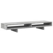 Supporto per monitor mobile da scrivania 100 x 27 x 15 cm legno ingegnerizzato grigio 02_0044843