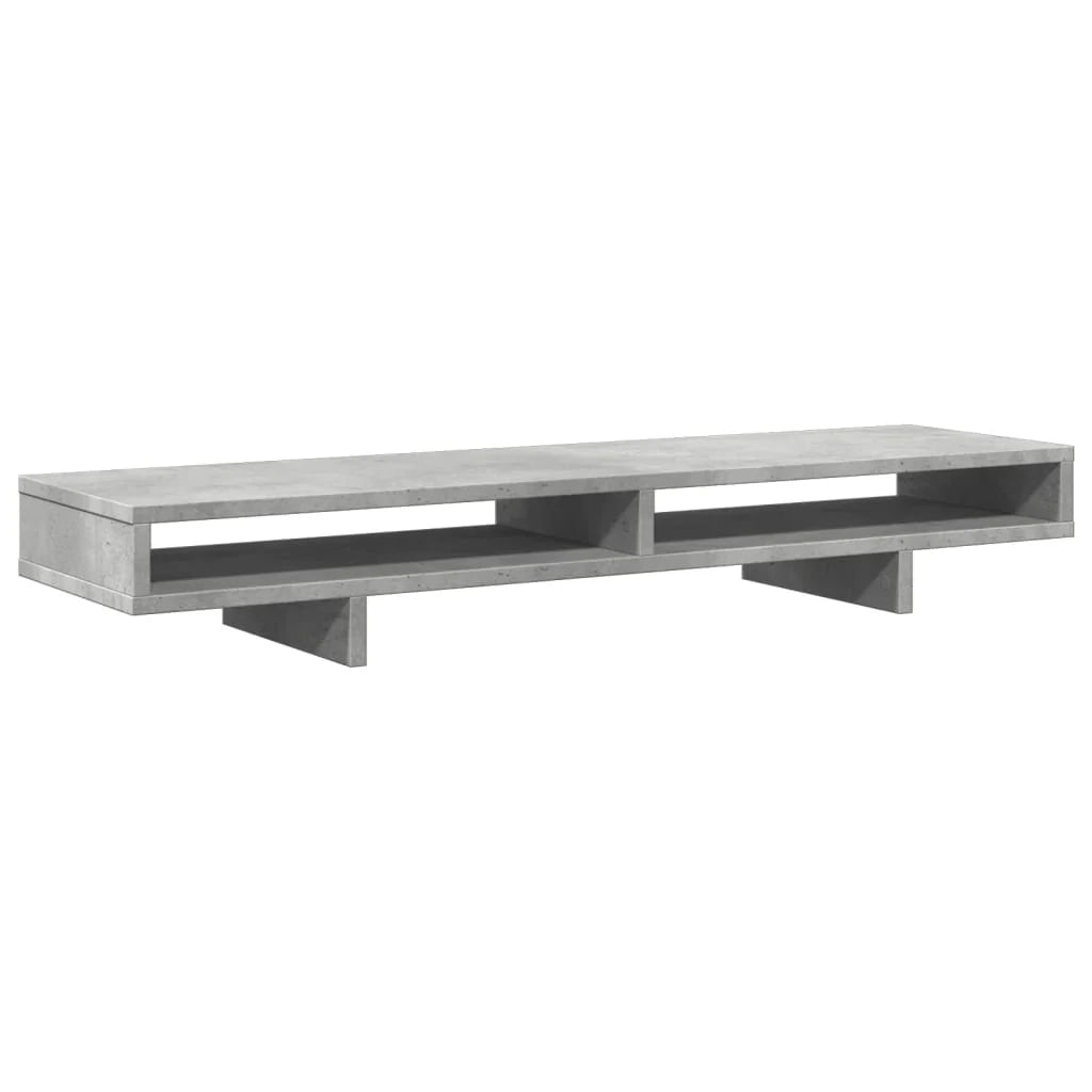Supporto per monitor mobile da scrivania 100 x 27 x 15 cm legno ingegnerizzato grigio 02_0044843