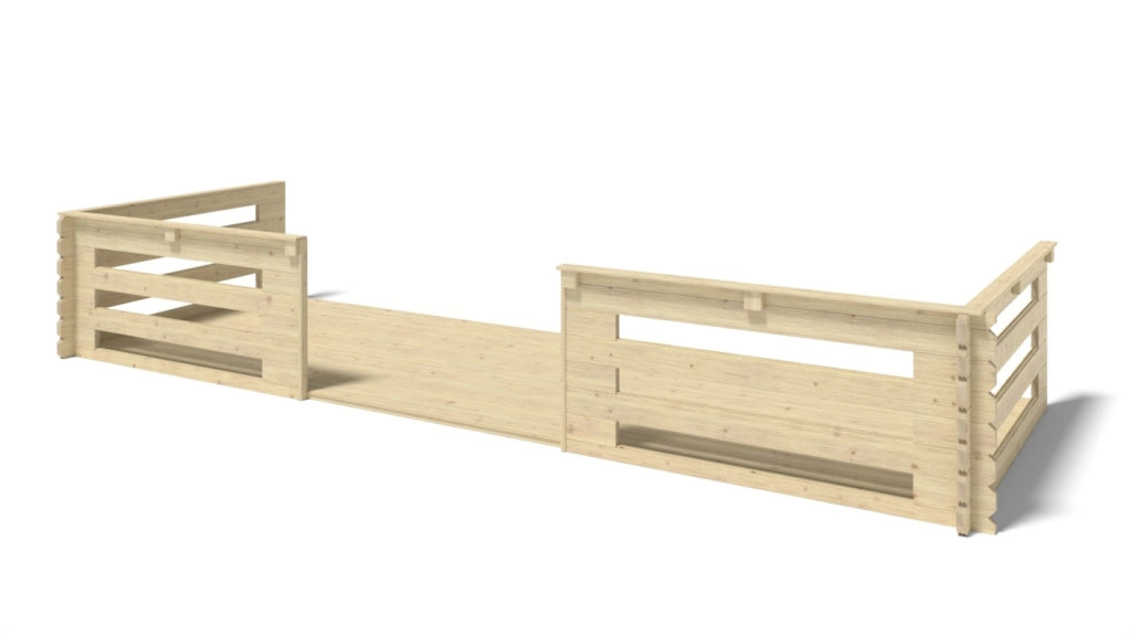 Veranda - 12 m2 - 6m x 2m - colore: naturale - DOM555 - ALTANKA