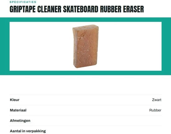 Pulitore di Grip per Skateboard - Efficiente - 7,5x4x1,5cm - Prestazioni Migliorate