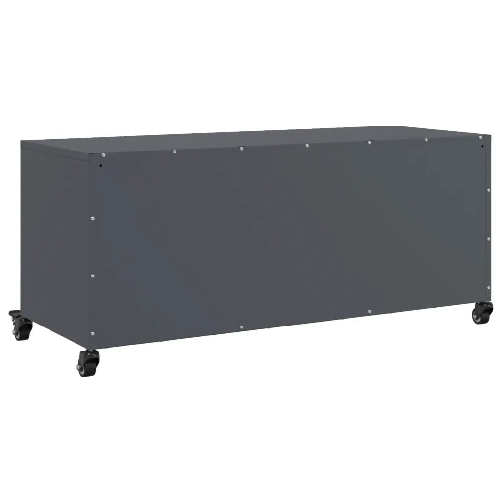 Mobile TV Antracite 100,5x39x43,5 cm Acciaio