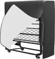 Tas di stoccaggio impermeabile per lettino pieghevole - copertura per letto pieghevole - copertura per letto - impermeabile - stoffa - nera - 99x38x114 cm