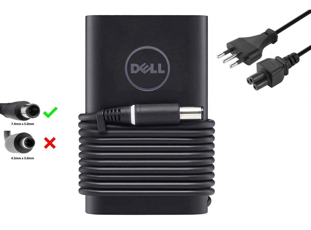 Alimentatore DELL ORIGINALE 19.5V 3.34A 65W con Cavo di Alimentazione - Ricondizionato