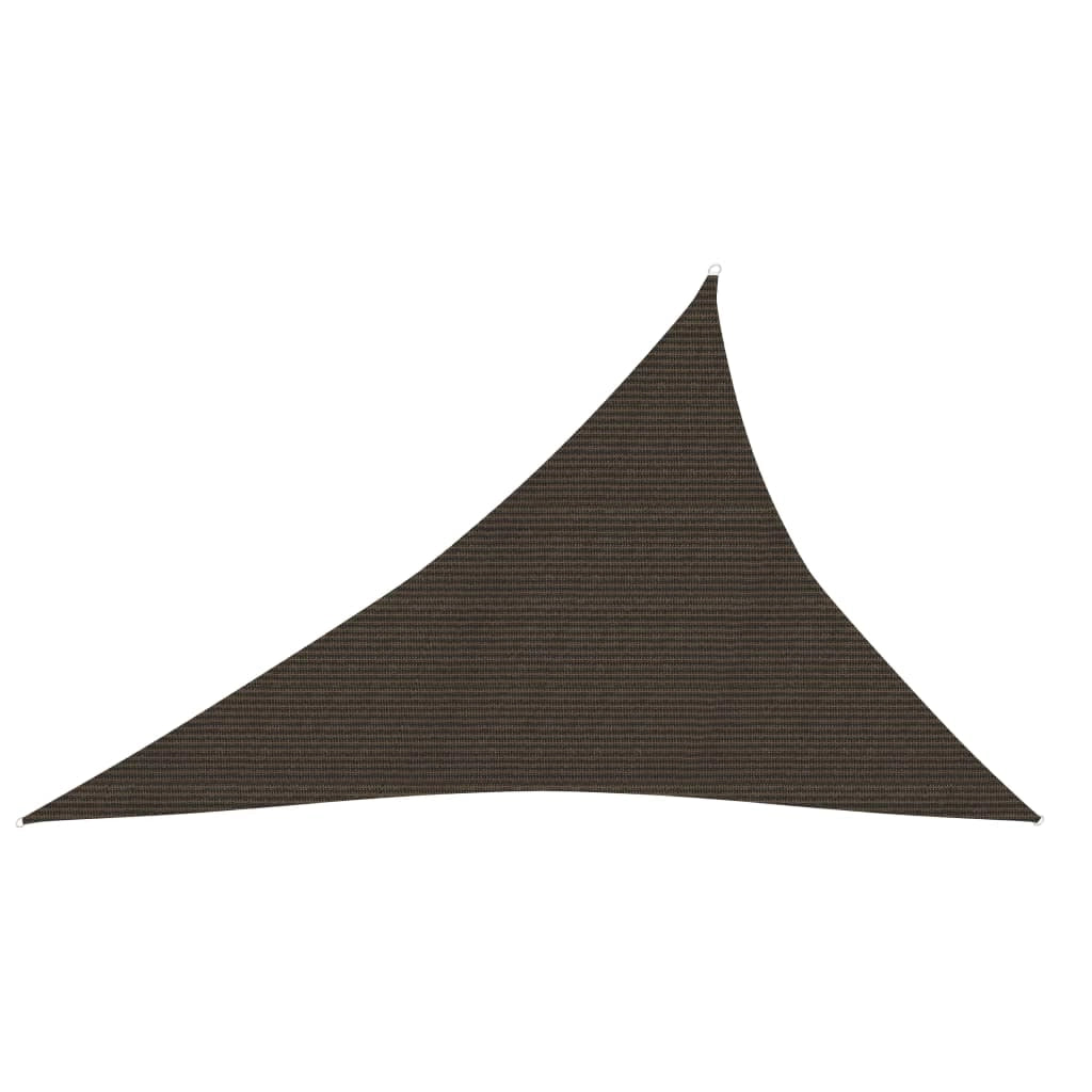 Vela ombreggiante 160 g/m² marrone 3 x 4 x 5 m HDPE 02_0009158