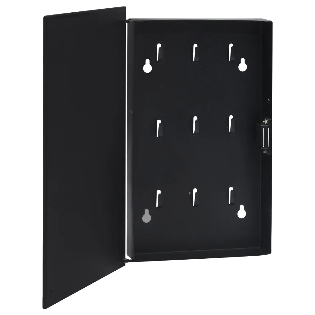 Cassetta Portachiavi con Lavagna Magnetica Nera 30x20x4 cm 322779