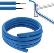 Kit di Demissione per Cicli - Protezione Acustica - Contenitore per Manubrio - Gomma Esterificata - 1,7 Metro - 6 mm di Diametro Interno - Demissione di Vibrazioni - Protezione per Cavi