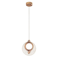 Lampadario A Sospensione In Cristallo Lhj110-1cp Light Rose Gold