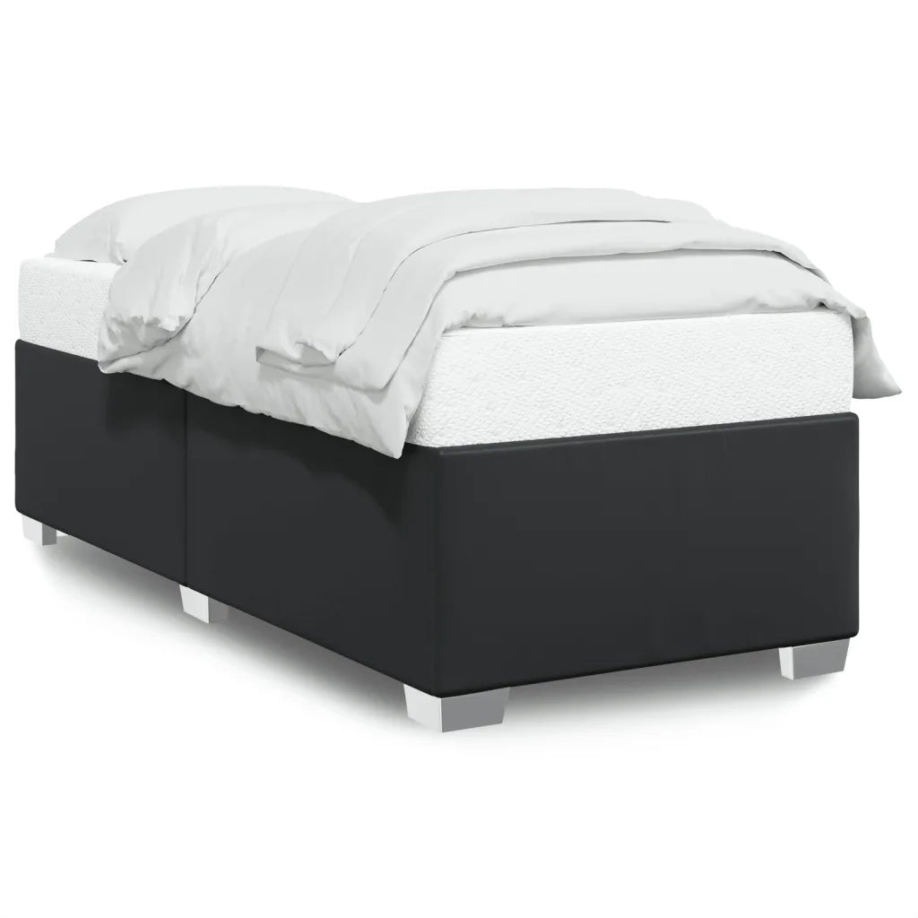 Giroletto-Struttura Letto Nero 100x200 cm in Similpelle 427166