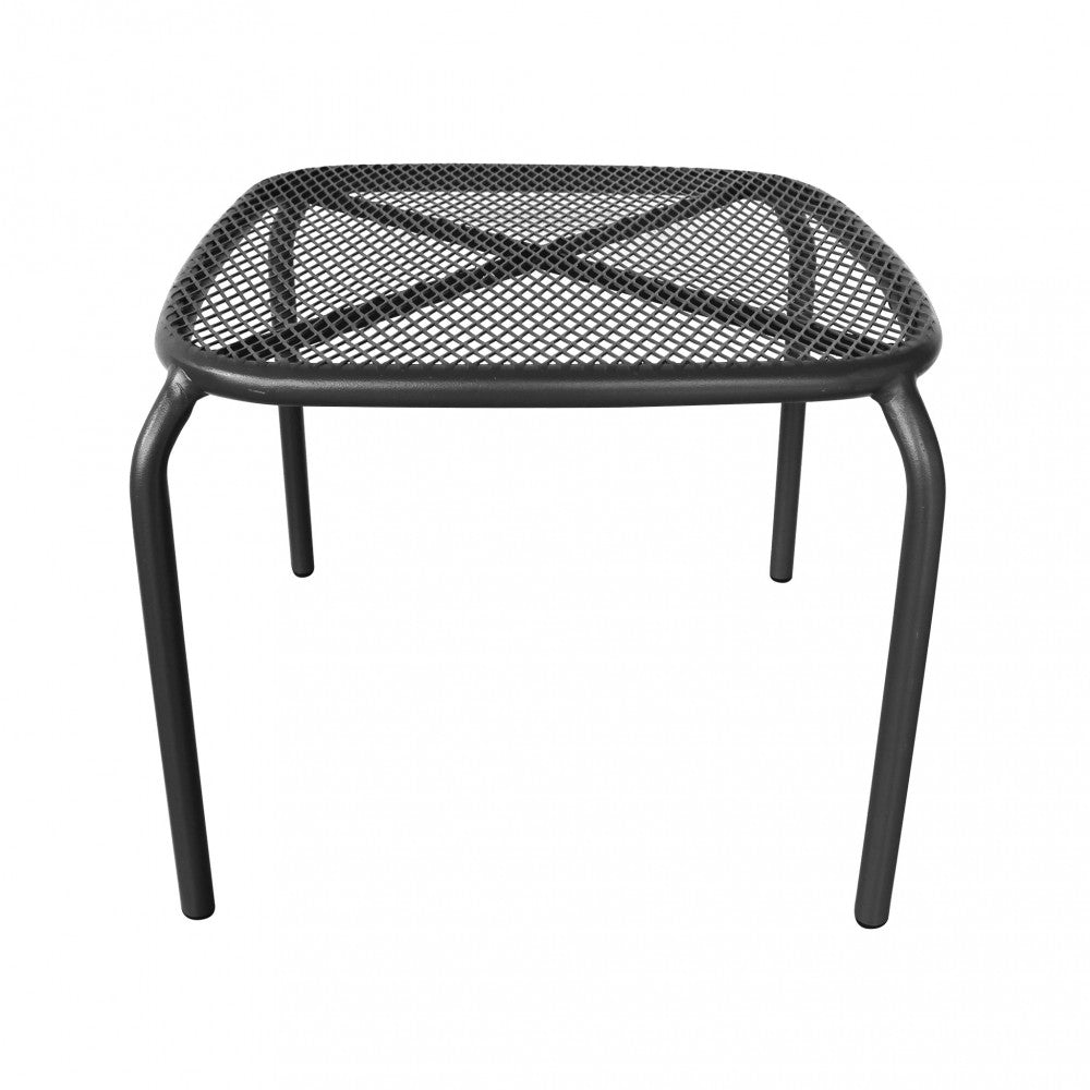 Tavolino Midway 41x41x43,5 h cm in Acciaio Grigio scuro