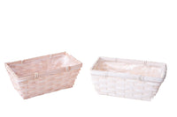 Set 6 Cassette in Vimini Larghezza 22 cm