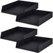Archivio per DIN A4, nero, 4 pezzi, scatole archiviate, cassetta per lettere 26 x 6 x 32 cm