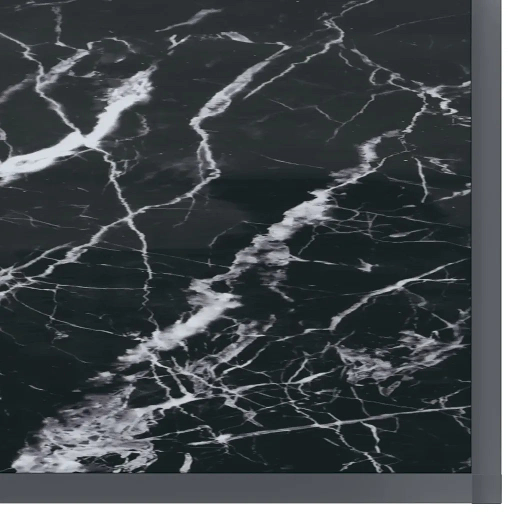 Tavolo Consolle | Tavolo d'Ingresso Nero 140x35x75,5 cm in Vetro Temperato
