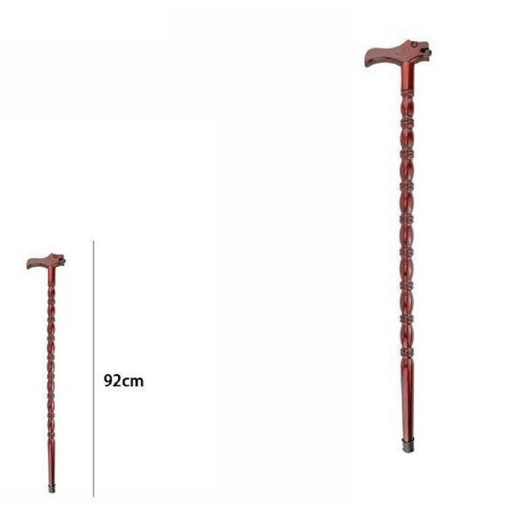 Trade Shop - Bastone Da Passeggio Per Anziani Disabili In Legno Lunghezza 92 Cm 65548 -