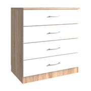 KIT CASSETTONE 4 CASSETTI 70X40XH72 CM ROVERE BIANCO KITWOOD INDUSTRY 1 PZ