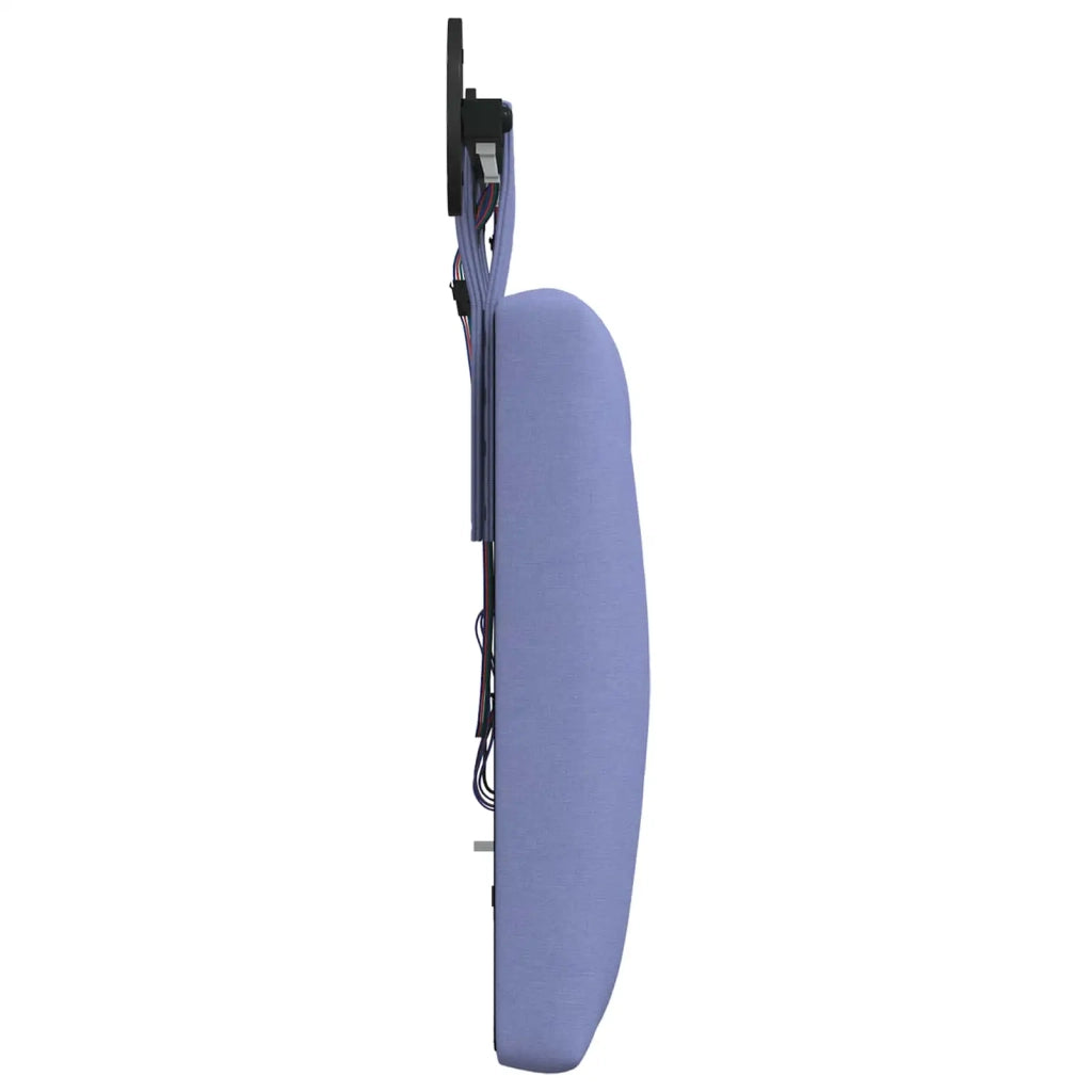 Testiera | Testata sospesa Con luce LED Blu jeans Tessuto