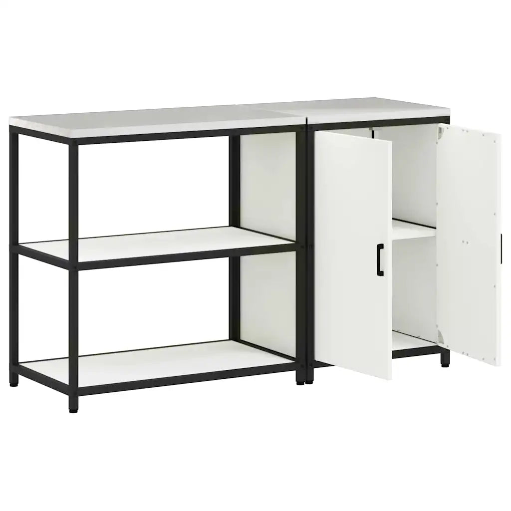 Set di Stoccaggio per Cucina con lo scaffale 2 pcs Bianco 3392660