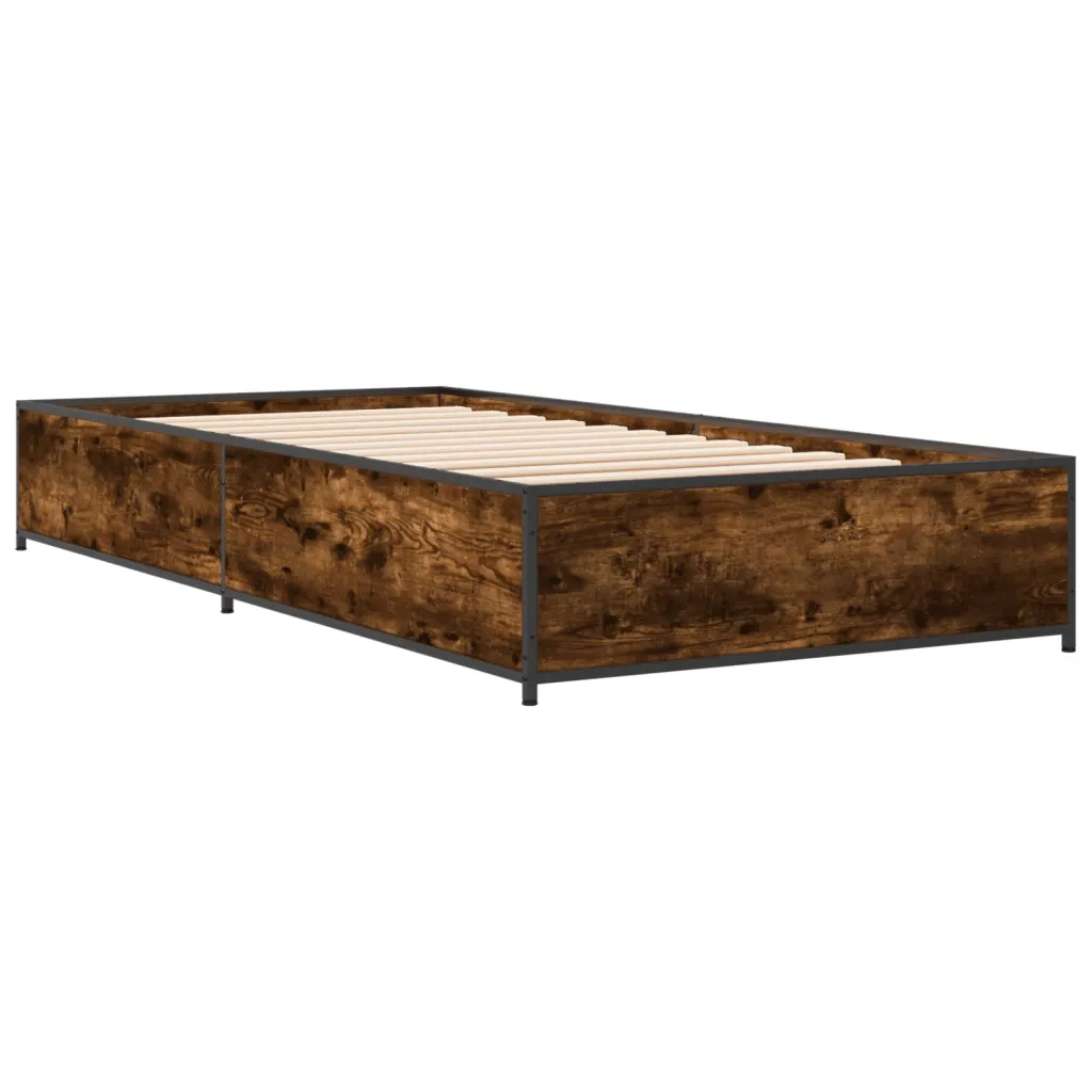 Giroletto Rovere Fumo 75x190 cm in Legno Multistrato e Metallo 845123