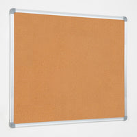 Lavagna con Fondo in Sughero 90x60 cm in Alluminio Silver