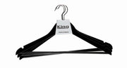 Gruccia Appendiabiti Nero 45X1,2X23 Cm Set 3 Pezzi Legno - Biacchi Gianfranco