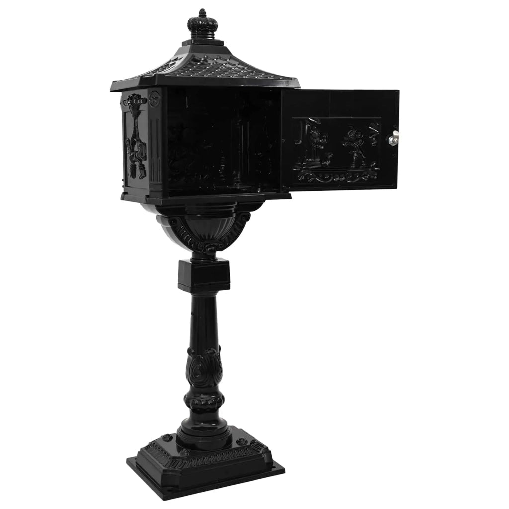 Cassetta Postale Verticale con porta Nero 42,5 x 29,5 x 117 cm CFW1866134