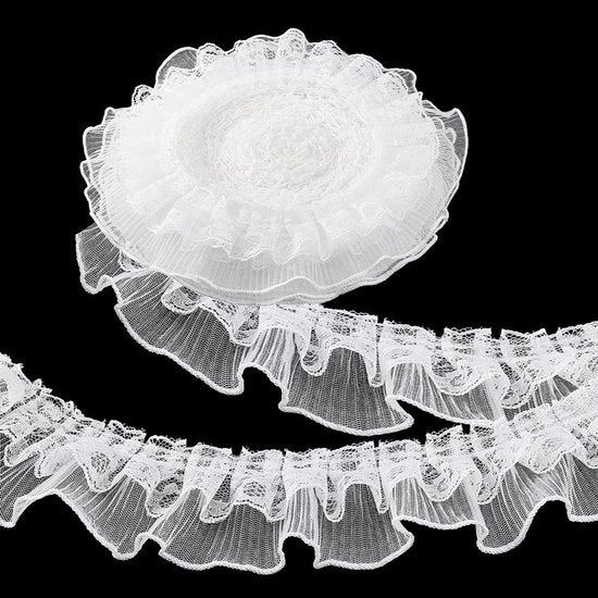 Fibra per ricamo 6 cm larga - Ruches/Lint - Punti di ricamo/Alamari - Artigianato/Costumi - Decorazioni/Orlo di cuscino - Progetti creativi - Sierlint