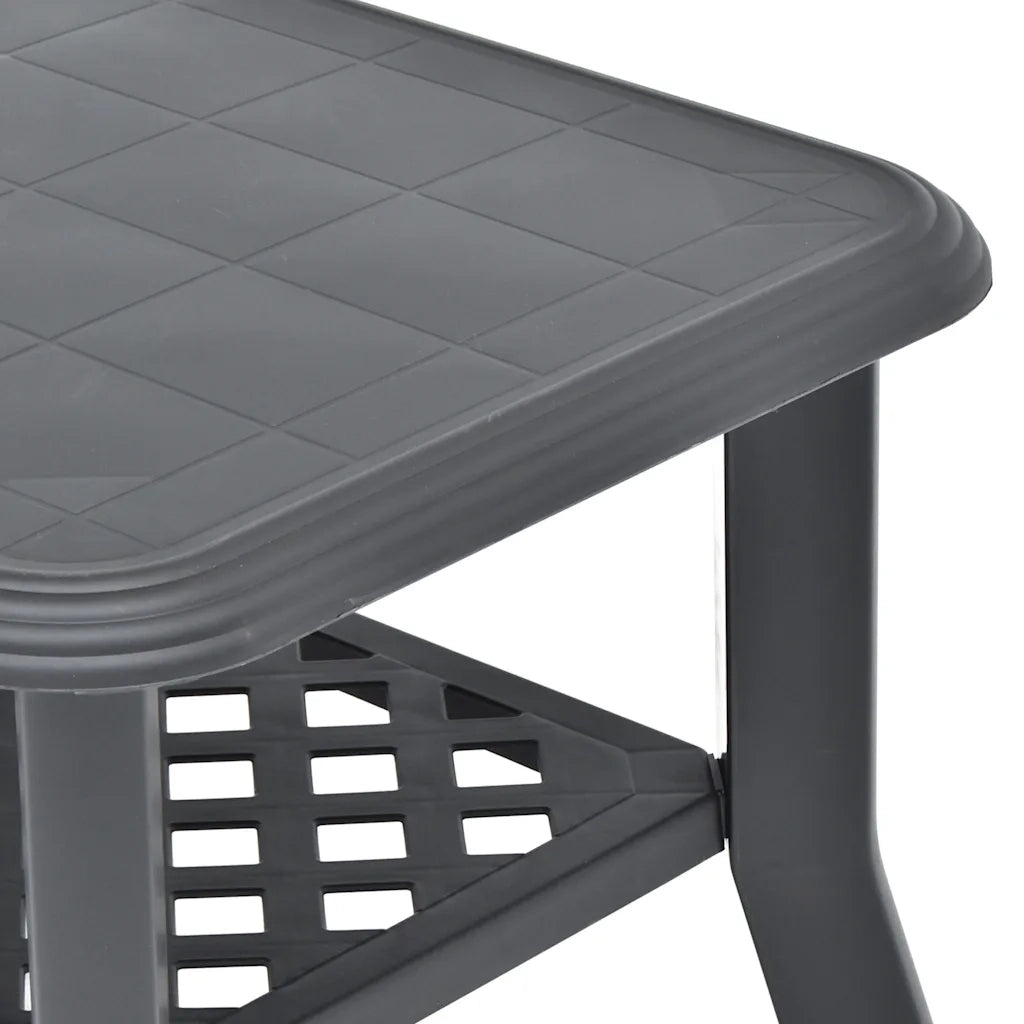 Tavolino da CaffÃ¨ Antracite 90x60x46 cm in Plastica cod mxl 6239