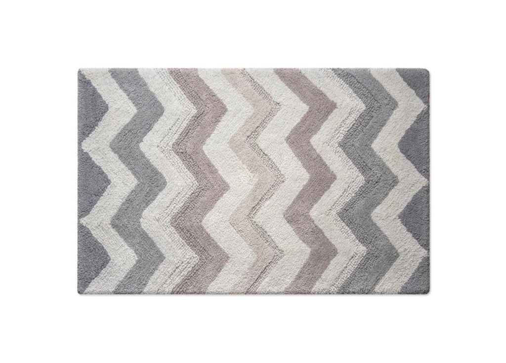 Tappeto Casa Bagno Cotone Spugna Morbida Antiscivolo Tono Su Tono Corner - 55x100 - Carbone