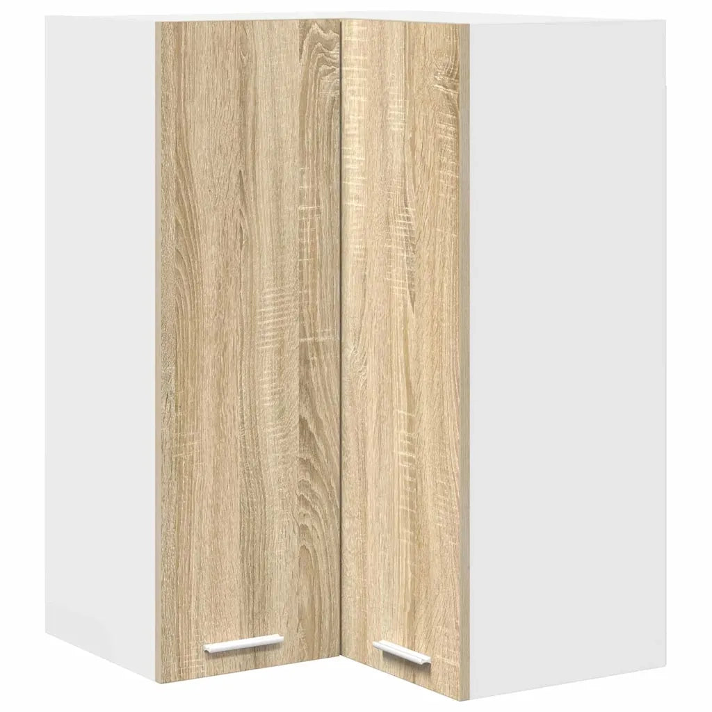 Armadio pensile Quercia Sonoma e Bianca 57 x 57 x 80 cm 884292