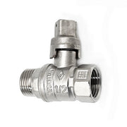 VALVOLA A SFERA MASCHIO/FEMMINA QUADRO PIOMBABILE- 1/2 DN 15  PN 40- BUGAT- pezzi 1