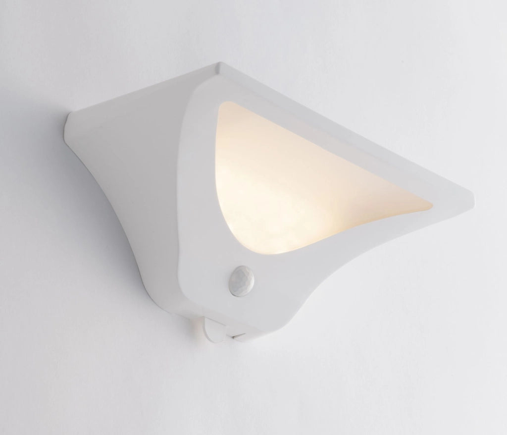 APPLIQUE LED SKYP BIANCA 3W 130LM 4000K CON PANNELLO SOLARE E SENSORE DI MOVIMENTO IP54 11,2X11,2X22,4CM