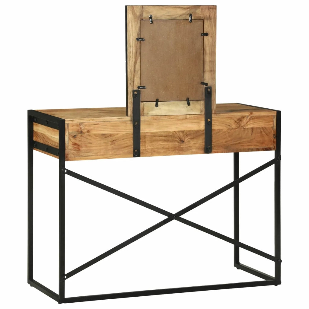 Tavolo da Trucco con cassetto Marrone 100 x 40 x 120 cm 374115