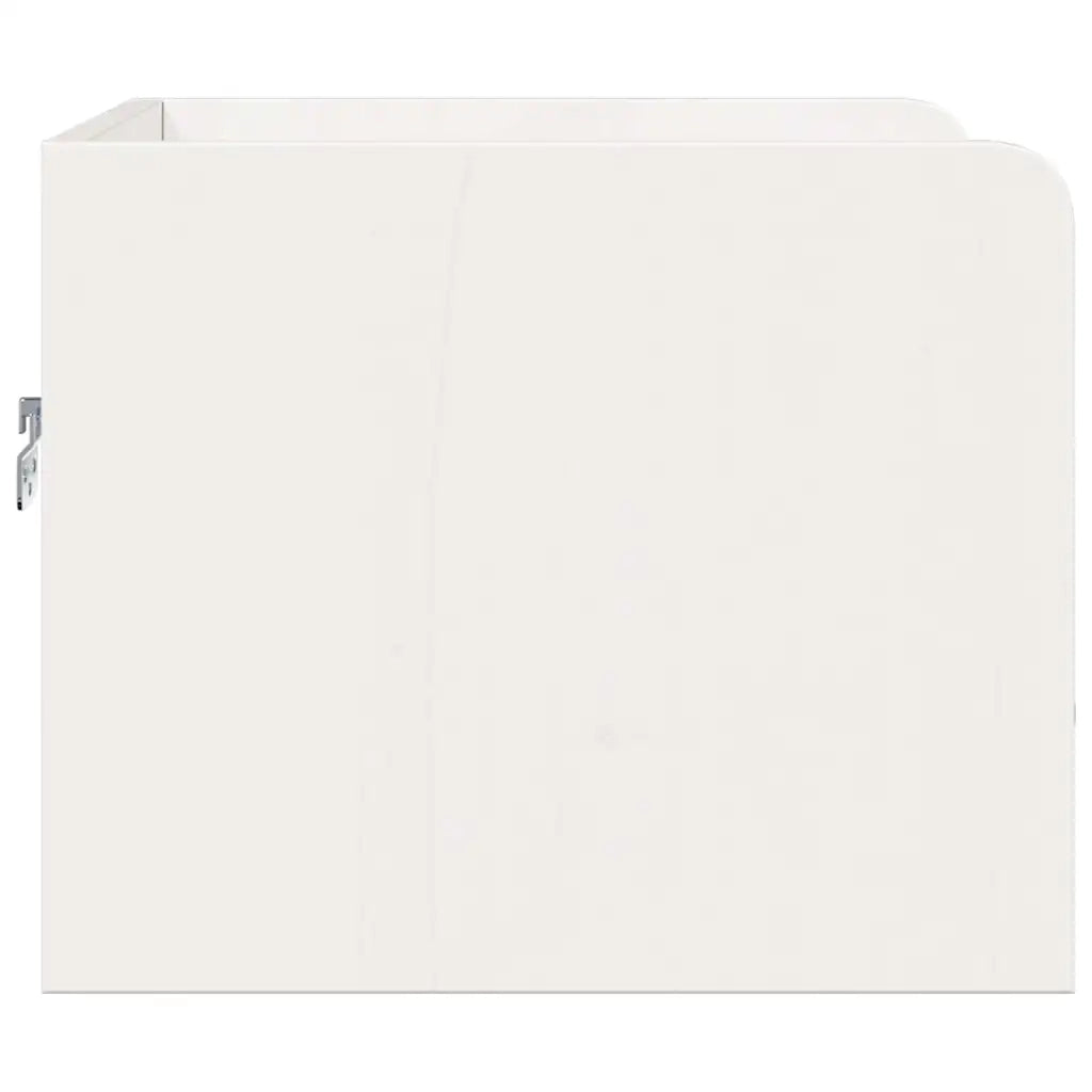 vidaXL Comodino 2 pcs Bianco 38 x 36 x 29.5 cm Legno di pino massello