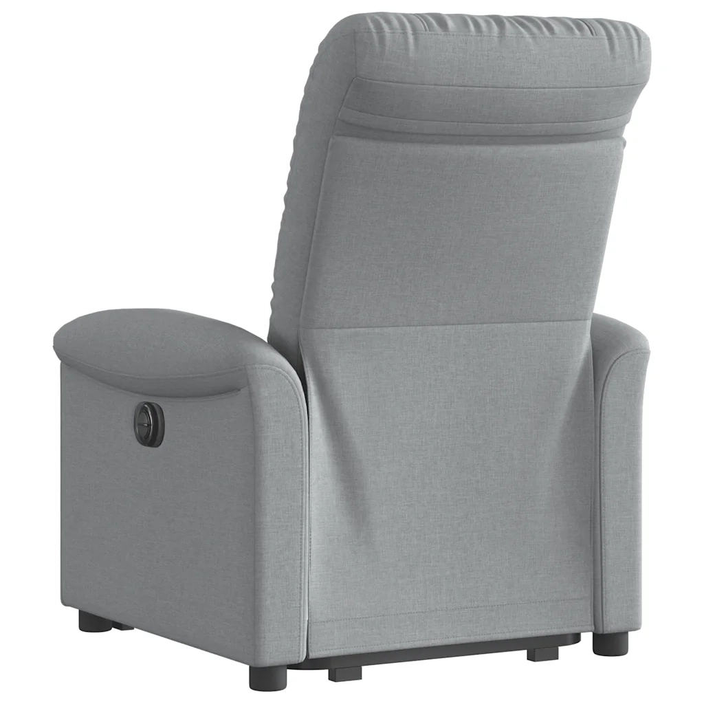 Poltrona Reclinante Alzapersona Elettrica Grigio Chiaro Tessuto 3303274