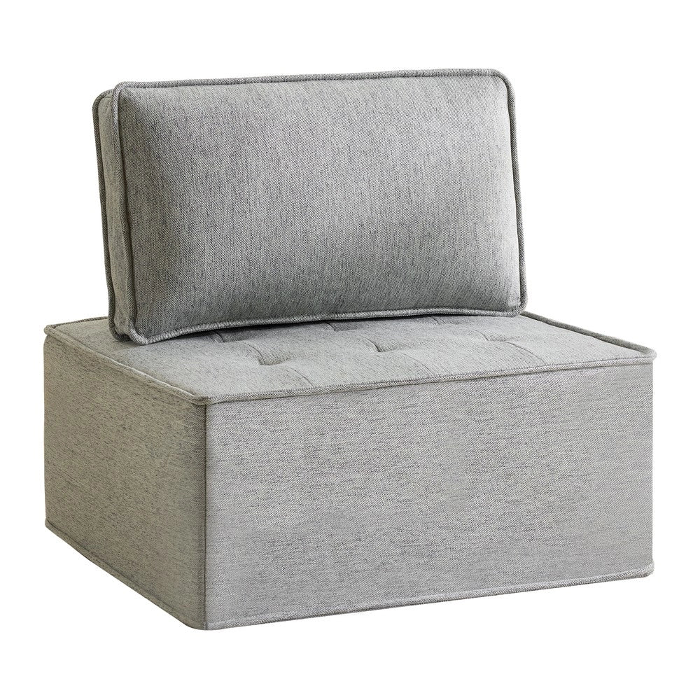 Divano 1 posto ¨C Minimal ¨C Tessuto grigio compatto per soggiorno camera bambini