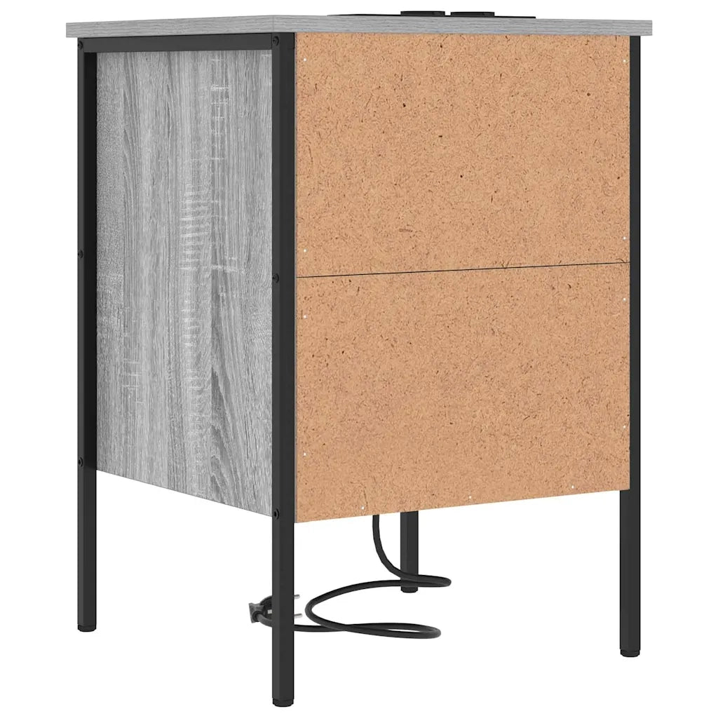 Armadio da Notte con cassetto Grigio Sonoma 42 x 41 x 61 cm 859486
