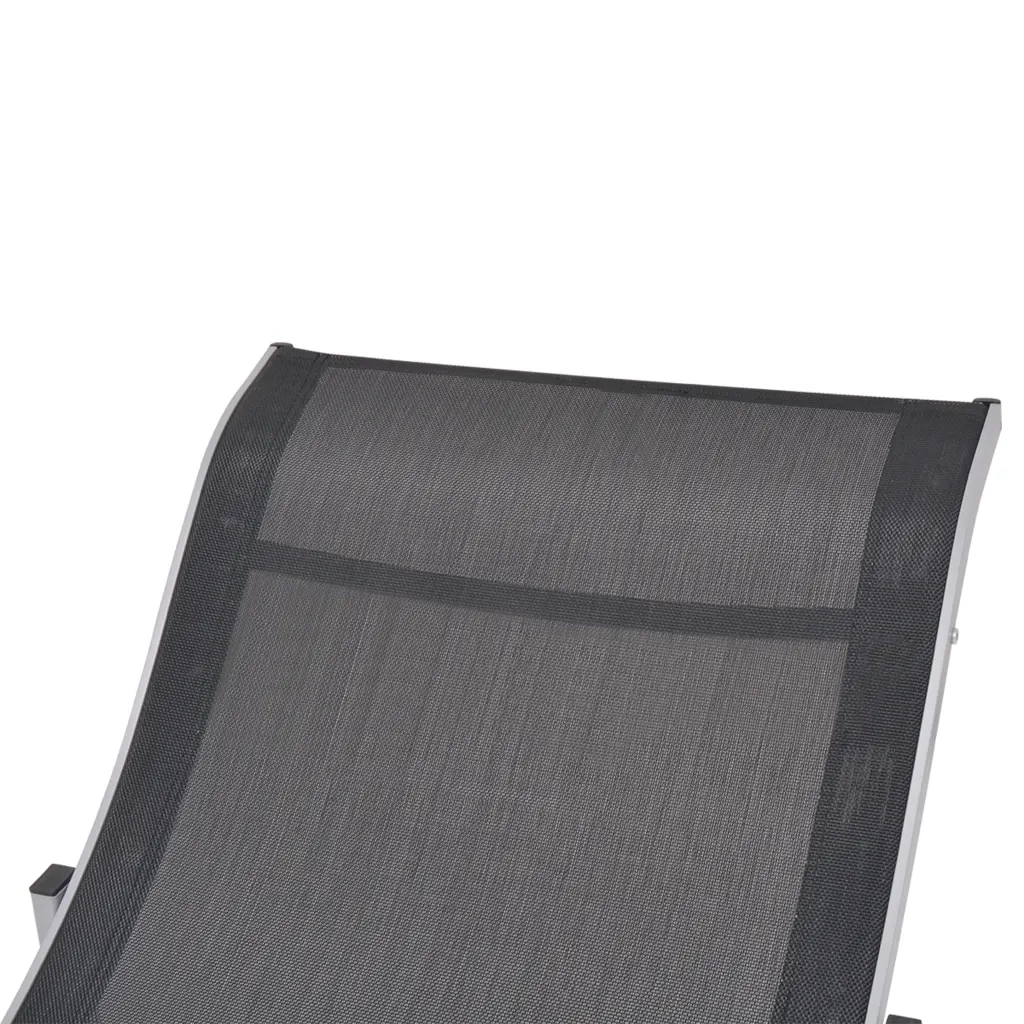 Lettini da Sole Pieghevoli 2 pz in Alluminio e Textilene cod mxl 6551